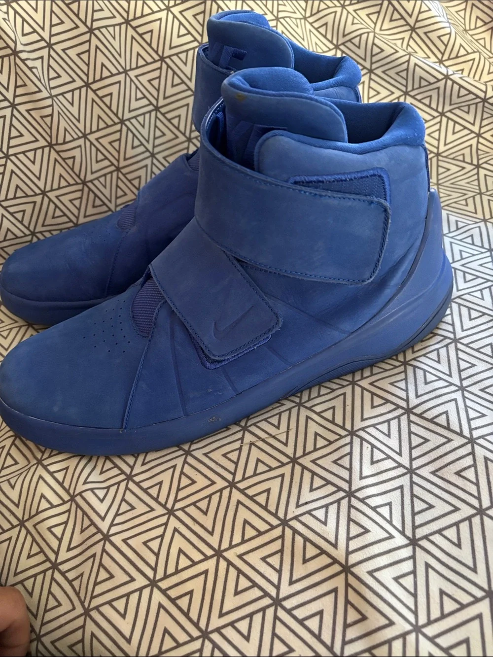 Nike Men’s High-Top Strap Sneakers — Royal Blue